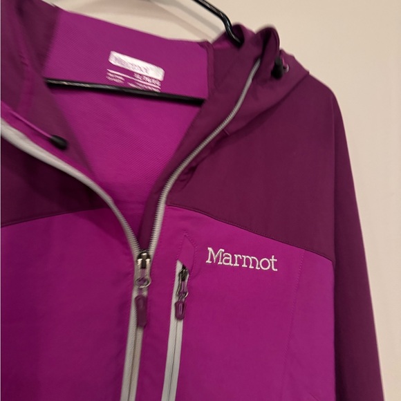 Women’s purple MARMOT jacket with hood - Picture 13 of 13